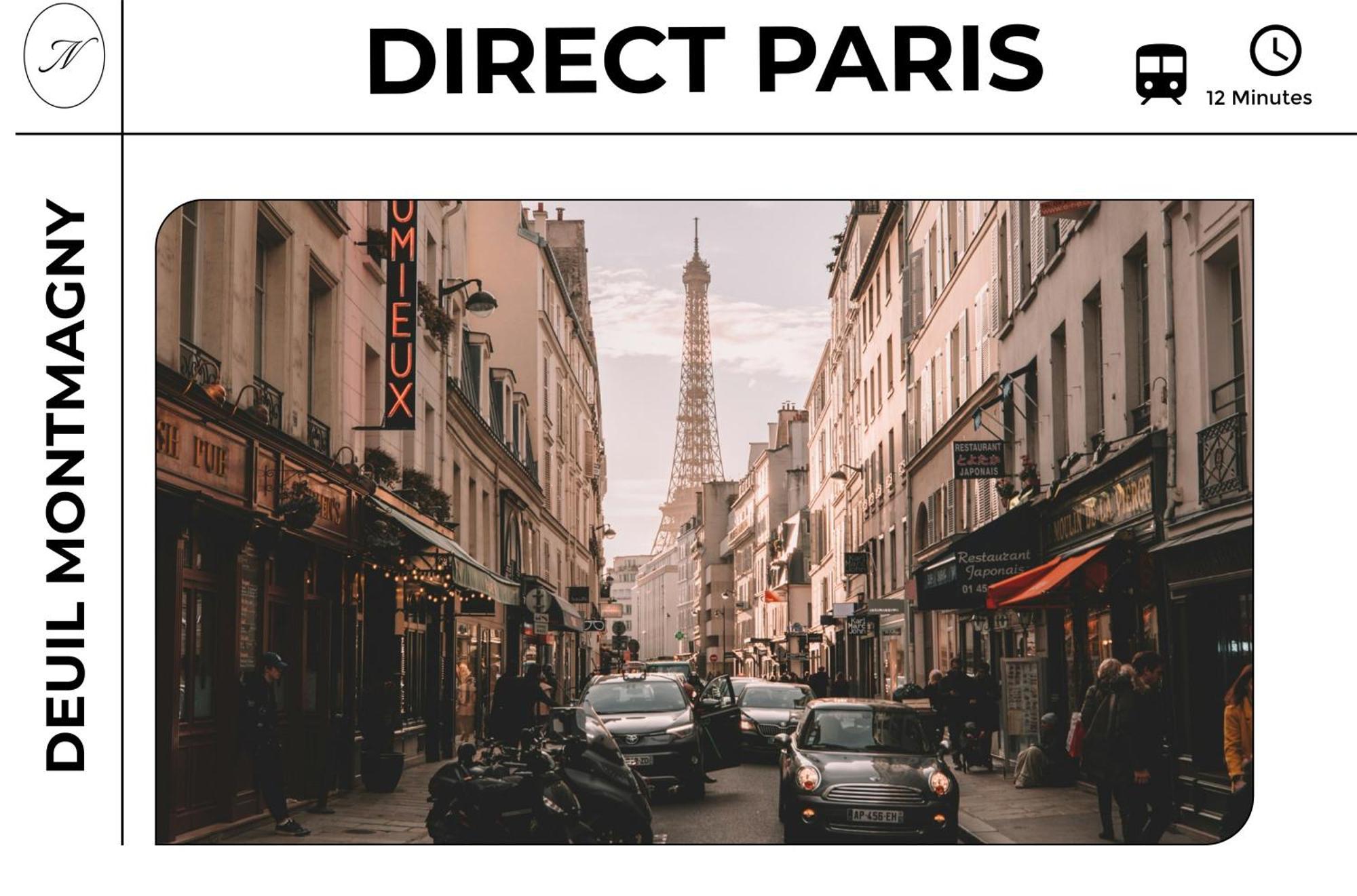 Parisian Retreat Pour 5 Personnes - 12 Min De Paris - Proche Gare Appartement Deuil-la-Barre Buitenkant foto